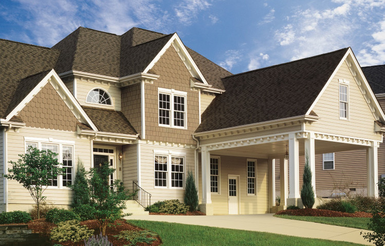 Suede Desert Tan - Cedar Shake Siding vs Vinyl
