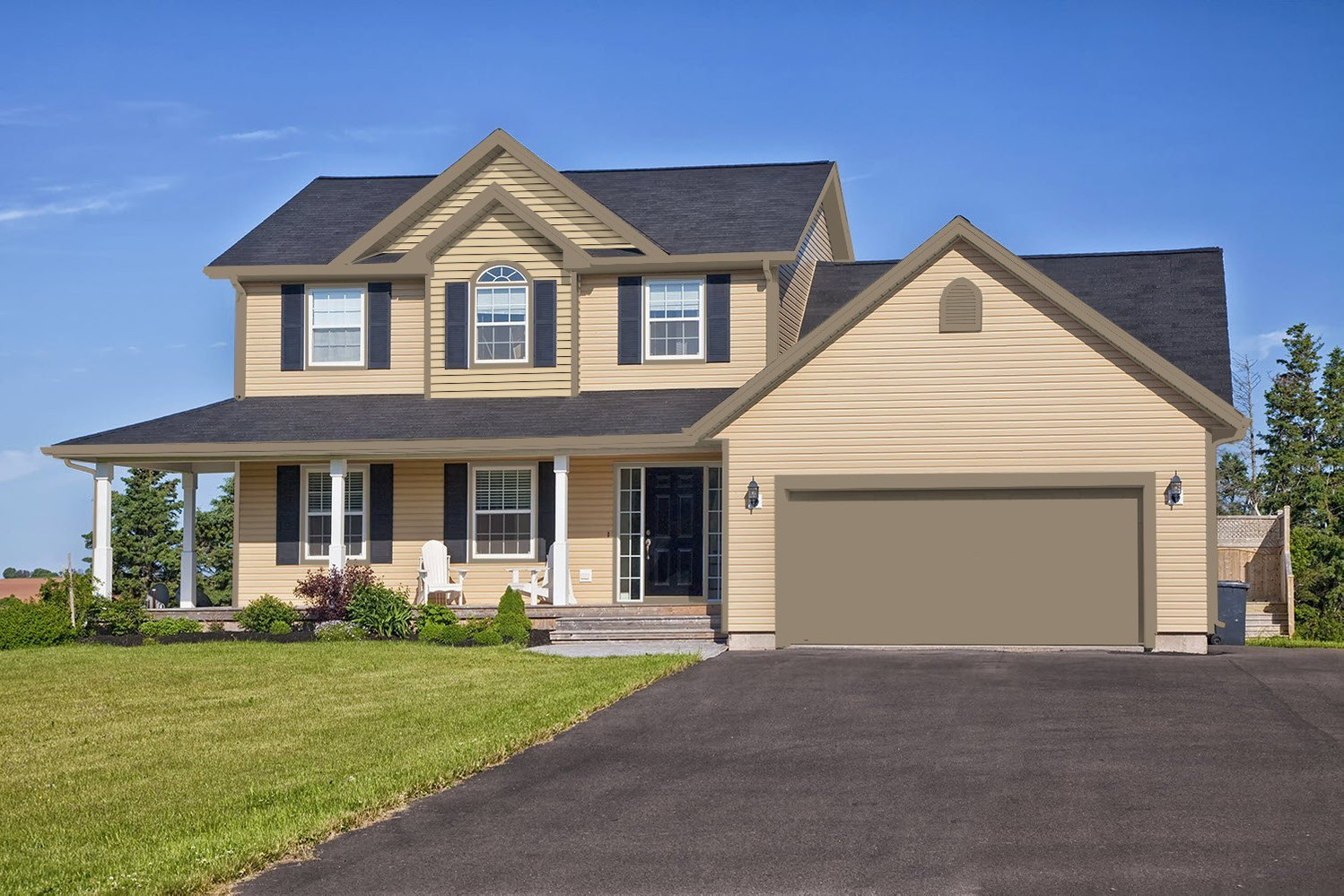 6 Tan House with Black Trim Design Ideas for Your Project | Allura USA