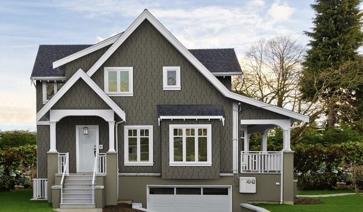 Olive Shake with Thick White Trim